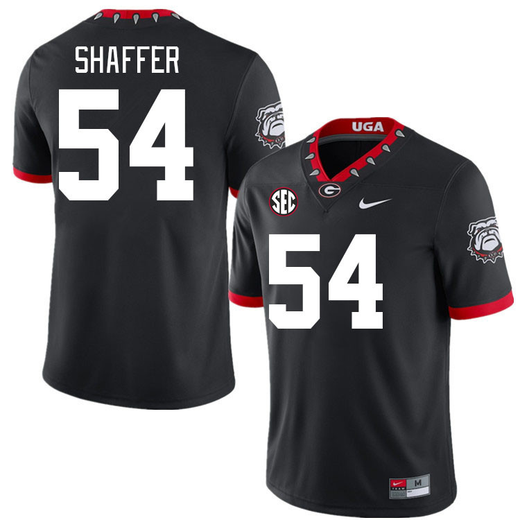 #54 Justin Shaffer Georgia Bulldogs Jerseys Football Stitched-100th Anniversary